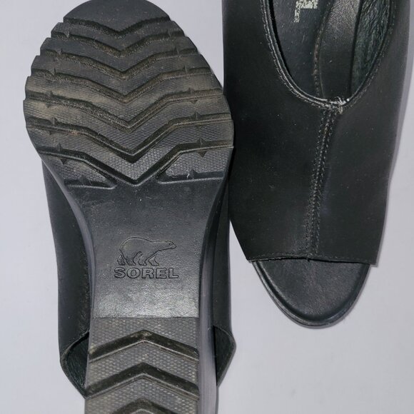 Sorel Dark black Wedge Sandals - Picture 3 of 3